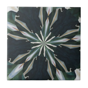 Calla-Lilien-Stern-Kaleidoskop Fliese
