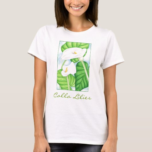 Calla-Lilien T-Shirt (Vorderseite)