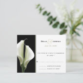 Calla Lilien UAWG RSVP Karte (Stehend Vorderseite)