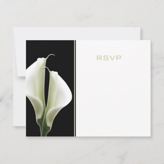 Calla Lilien UAWG RSVP Karte (Rückseite)