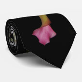 Calla-Lilien-und Blätter-Krawatte Krawatte (Gerollt)
