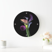 Calla-Lilien-Wanduhr Große Wanduhr (Zuhause)
