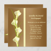 Calla-Lilienen-Verlobungs-Einladung Einladung (Vorne/Hinten)