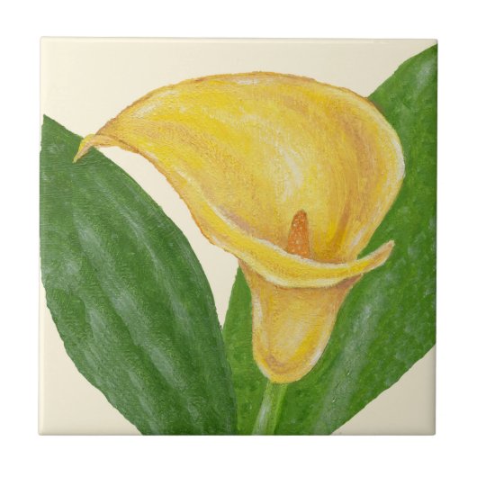 Calla-Lilienfliese Fliese (Vorderseite)