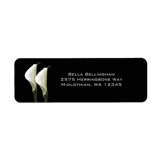 Calla Lilies Address Labels (Vorne)