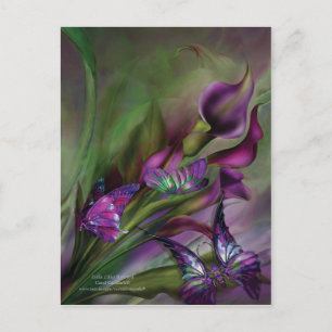 Calla Lilies Art Postcard Postkarte