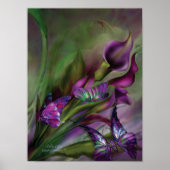 Calla Lilies Art Poster/Print Poster (Vorne)