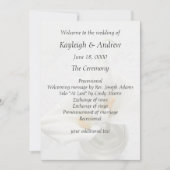 Calla lilies auf texturierter Hintergrundhochzeit Einladung (Vorderseite)