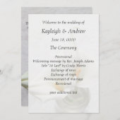 Calla lilies auf texturierter Hintergrundhochzeit Einladung (Vorne/Hinten)