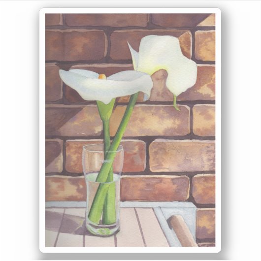 Calla Lilies Aufkleber (Vorderseite)