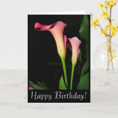 Calla Lilies Birthday Card Karte (Gelbe Blume)