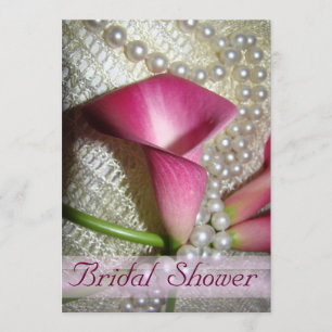 Calla Lilies Bridal Dusche Einladung
