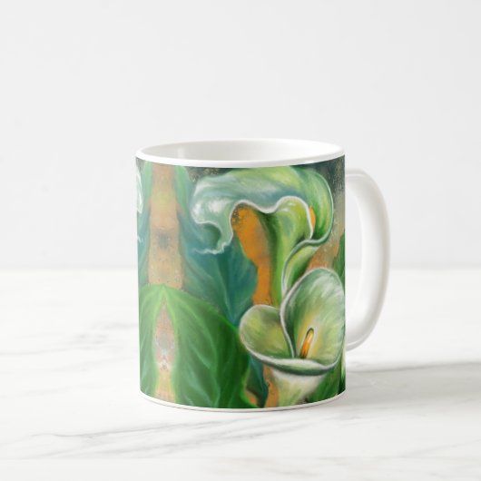 Calla Lilies Coffee Tasse (VorderseiteRechts)