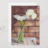 Calla Lilies Feiertagskarte (Vorne/Hinten)