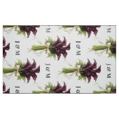 Calla Lilies Floral Wedding Fabric with Monogram Stoff (Fat Quarter (45,7 x 55,9 cm))