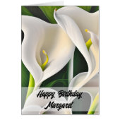 Calla Lilies Happy Birthday Card (Vorne)