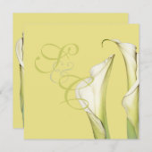 Calla lilies, Hochzeit Einladungen (Vorne/Hinten)