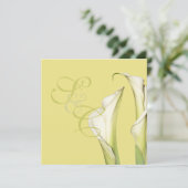 Calla lilies, Hochzeit Einladungen (Stehend Vorderseite)