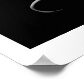 Calla Lilies in B&W Poster (Ecke)