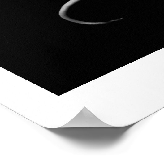 Calla Lilies in B&W Poster (Ecke)