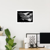 Calla Lilies in B&W Poster (Heimbüro)