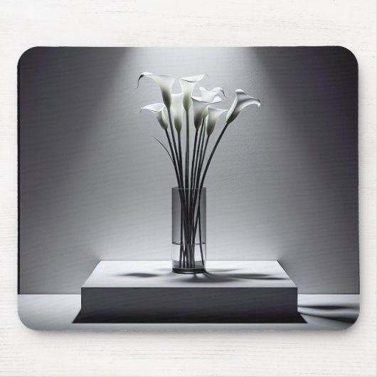 Calla Lilies in den Spotlight Mousepad (Vorne)