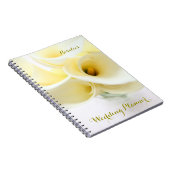 Calla lilies in vase ehe notizblock (Rechte Seite)