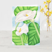 Calla Lilies Karte (Gelbe Blume)