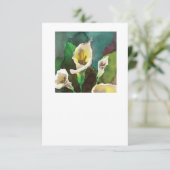Calla Lilies Karte (Stehend Vorderseite)