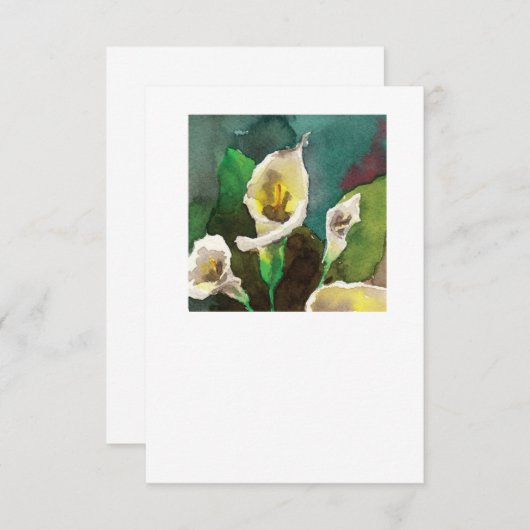 Calla Lilies Karte (Vorne/Hinten)