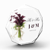 Calla Lilies Keepsake Newlyweds Gift Bride Groom Fotoblock (Links)