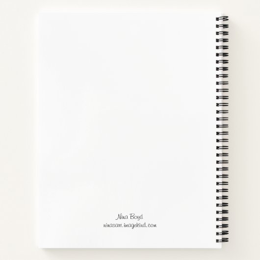 Calla Lilies Notebook Notizblock (Rückseite)