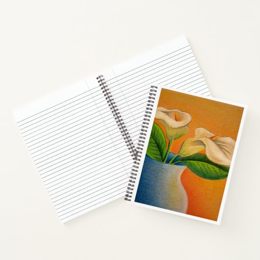 Calla Lilies Notebook Notizblock (Innenseite)