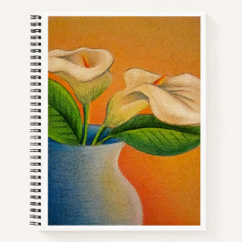 Calla Lilies Notebook Notizblock