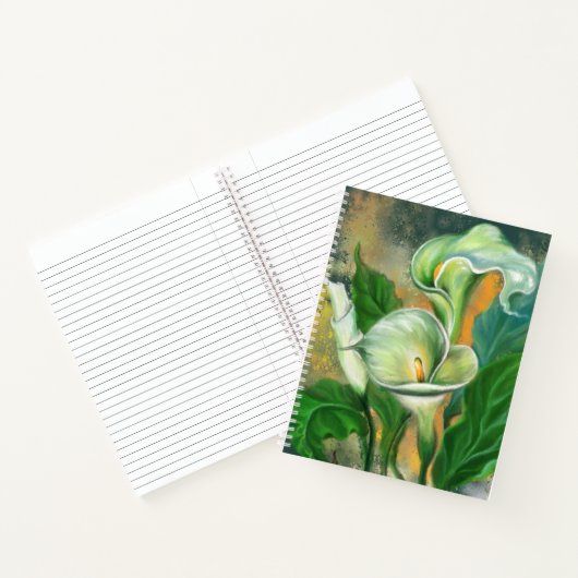 Calla Lilies Notebook Notizblock (Innenseite)