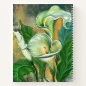 Calla Lilies Notebook Notizblock (Rückseite)
