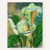 Calla Lilies Notebook Notizblock (Vorderseite)