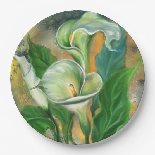 Calla Lilies Paper Tellers Pappteller (Vorderseite)