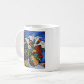 Calla Lilies & Poppies 11 oz Klassische Tasse (Vorderseite Links)