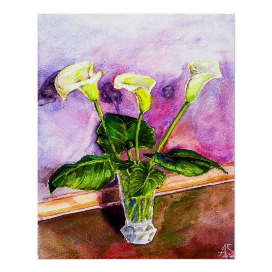 Calla Lilies Poster (Vorderseite)