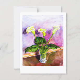 Calla Lilies Postkarte