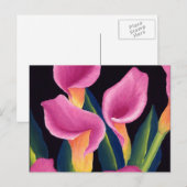 Calla lilies postkarte (Vorne/Hinten)