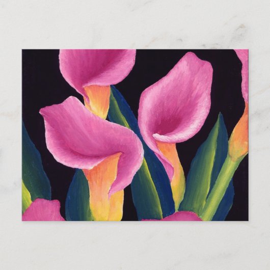 Calla lilies postkarte (Vorderseite)