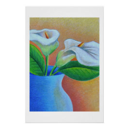 Calla Lilies Print Poster