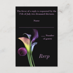 Calla Lilies RSVP Karte