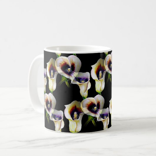 Calla Lilies Watercolor Tasse - Parco delle cameli (Vorderseite Links)