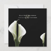 Calla Lilies Wedding Einladung (Rückseite)