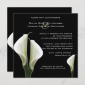 Calla Lilies Wedding Einladung (Vorne/Hinten)