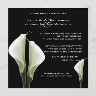 Calla Lilies Wedding Einladung