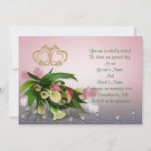 Calla lilies Wedding Einladung elegant (Vorderseite)